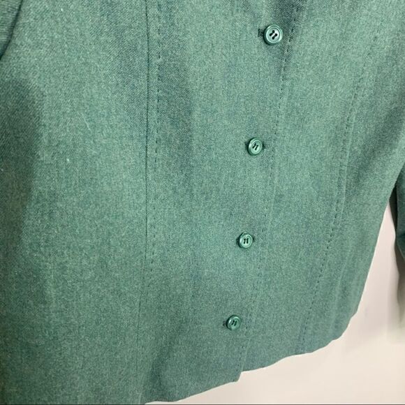 SALE💚Pendleton wool jacket green size 6 petite - Picture 5 of 11